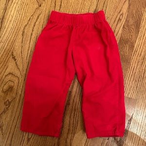 TBBC red corduroy Sheffield pants